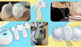 best breast pumps main image featuring MAM Move, Spectra S1, Pippeta, Medela Harmony, Elvie Stride 2, Momcozy V2