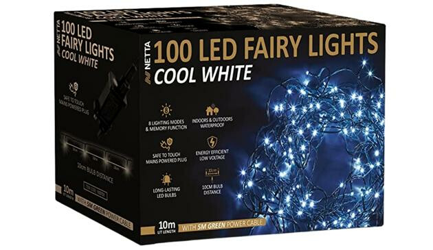 Box of Netta Christmas lights