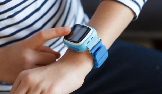 Child wearing a watch