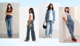 best maternity jeans hero image featuring Seraphine, Boohoo, New Look and Next