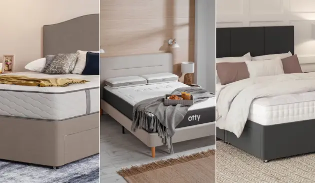 A grid showing mattresses from Simba, Panda and Otty