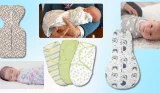 best swaddles hero image featuring stock images and real babies