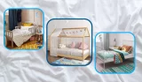 Three toddler beds