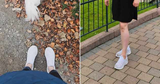 Rebecca Roberts modelling the Skechers Women's Ultra Flex 3.0