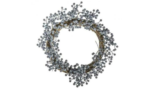 Blueberry Christmas wreath