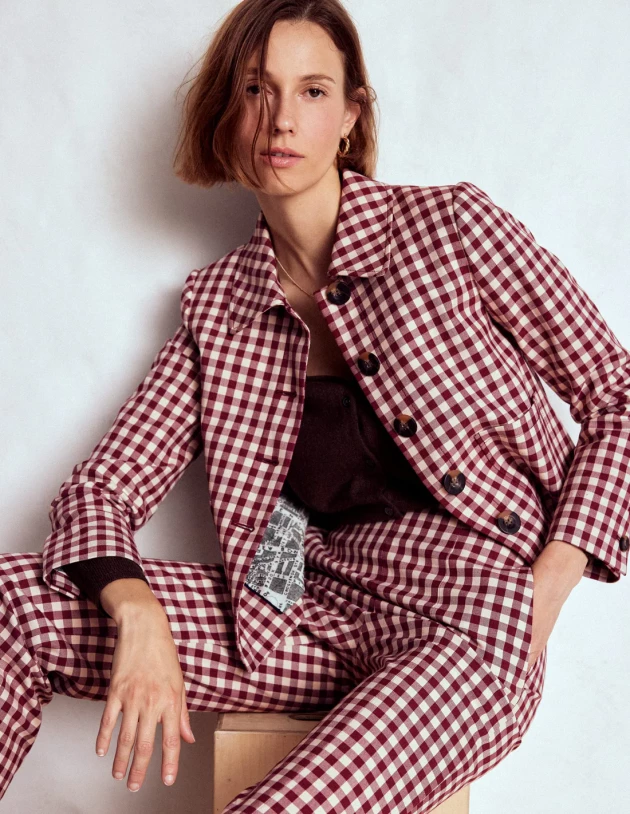 Boden the Knightsbridge gingham jacket and trousers