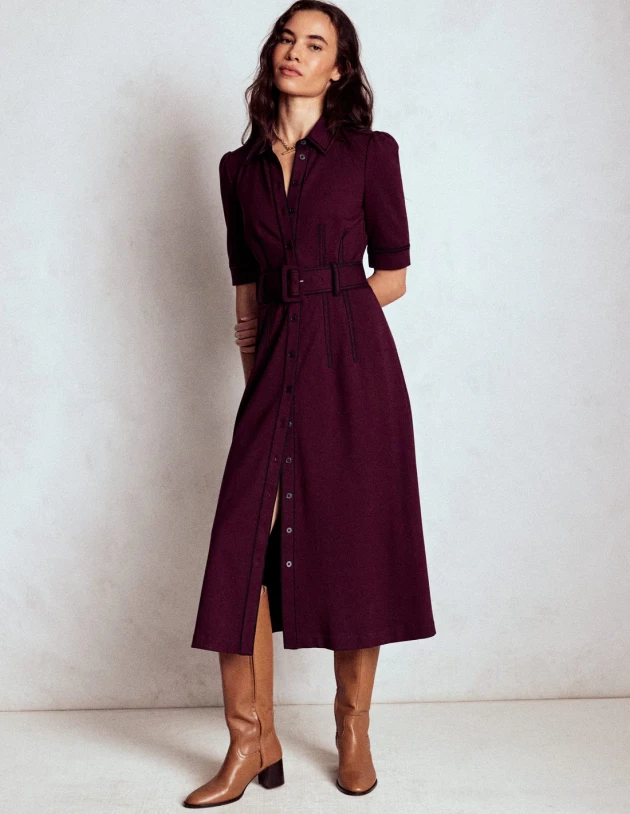 Boden Anita ponte shirt dress