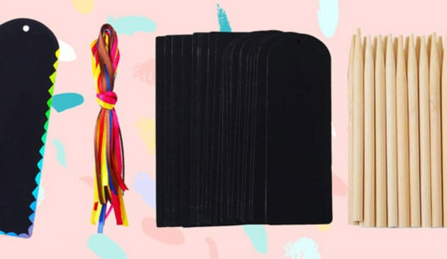 Scratch Art Rainbow Bookmarks