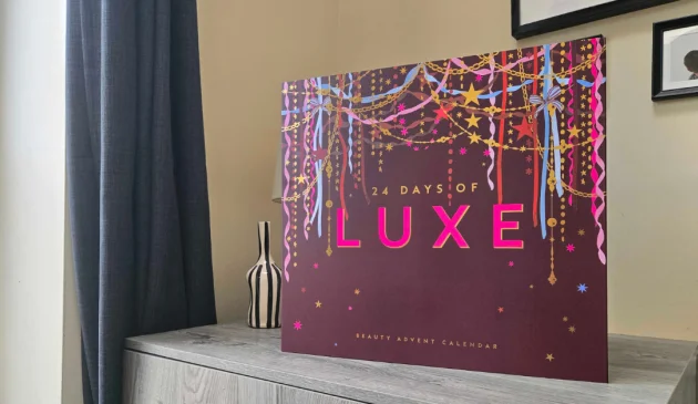 A front shot of the Boots Luxe Beauty Advent Calendar 2026