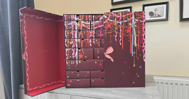 Half a door open on the Boots Luxe Beauty Advent Calendar 2026