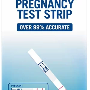 Boots pregnancy test strips stock image