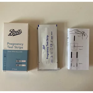 Boots pregnancy test strips before use