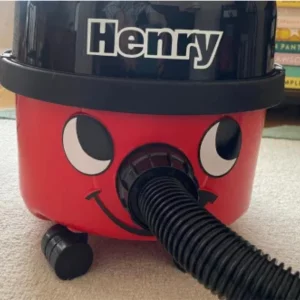 Henry HVR160 Vacuum Cleaner being hand tested by journalist Natasha Gregson