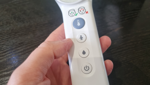 Braun Sensian 7 thermometer buttons