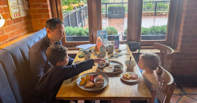 Brekfast at Castle View Restaurant at Leeds Castle
