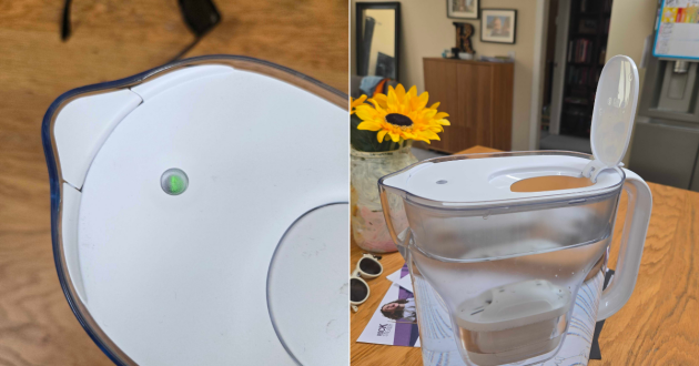 The water filter indicator on the  Brita Style Essential Water Filter Jug