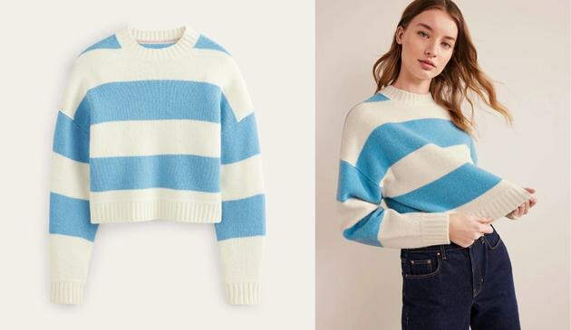 Brushed Wool Cropped Jumper