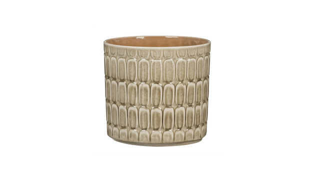 Taupe plant pot