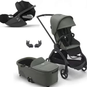 Bugaboo dragonfly with car seat and carrycot