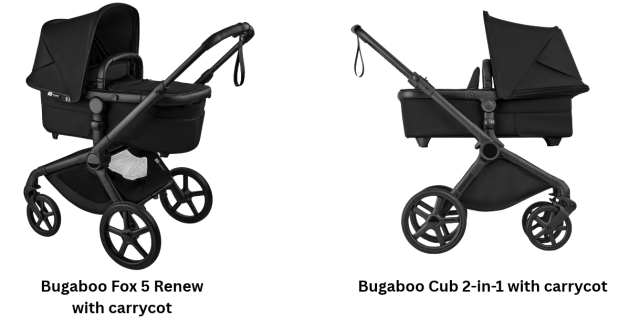 difference between bugaboo fox 5 renew and Bugaboo Cub 2 in 1