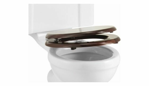 Burlington Mahogany Soft-Close Toilet Seat