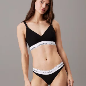 Calvin Klein Full Cup Maternity Bra in black stock image