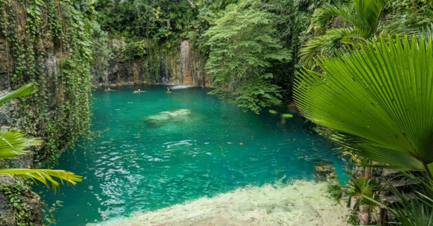 A traditional cenote in Tulum