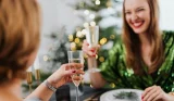 Women drinking champagne