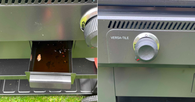 Close up details of Char-Broil Versa-Tile