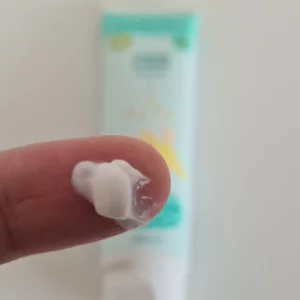 Childs Farm Nappy Cream on finger