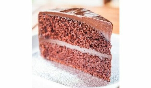 slice of chocolate cake