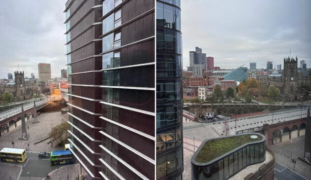 Views from City Suites II apartment in Manchester