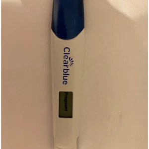 Clearblue pregnancy test early detection showing digital result after testing
