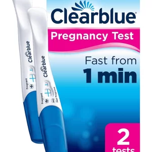 Clearblue pregnancy test rapid detection stock image