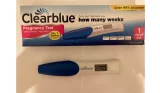 Clearblue Weeks Indicator Pregnancy Test real image of test in review testing
