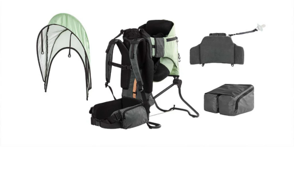 Components of the Babymoov Moov & Hike Baby Carrier