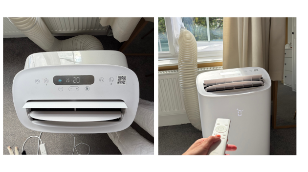 Meaco Cirro 12000 BTU portable air conditioner control panel and remote