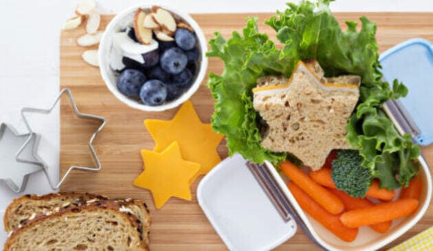 cookie cutter sandwich and salad