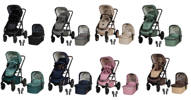 Cosatto wow 3 travel system colourways