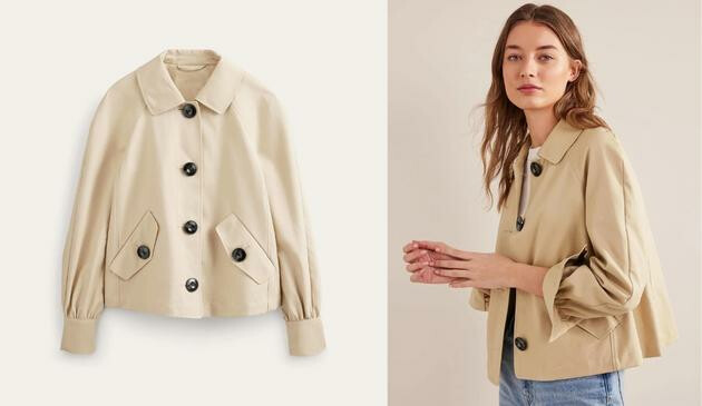 Cotton Trench Jacket