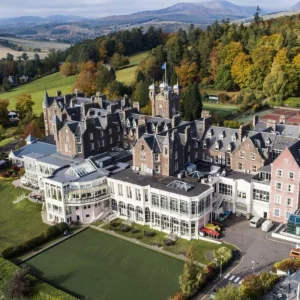 Aerial view of Crieff Hydro Hotel