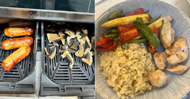 Examples of food cooked with the Cuisinart AirTwin XXL Dual Air Fryer