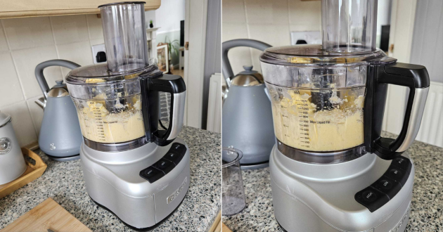 The Cuisinart Easy Prep Pro food processor during use