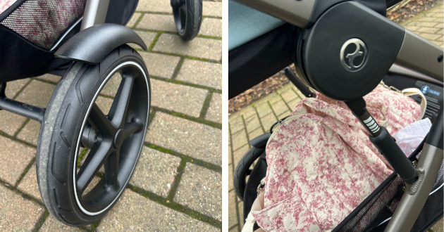 Cybex Talos S Lux back wheel and storage basket