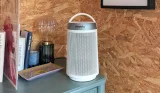 Devola portable fan heater on sideboard in home office