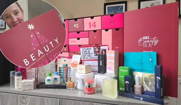 Rebecca Roberts reviews the OK! Beauty Box advent calendar for 2025