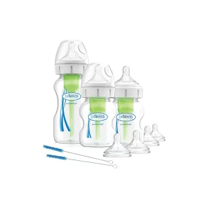 Dr Brown's options+ anti colic baby bottle starter kit stock image
