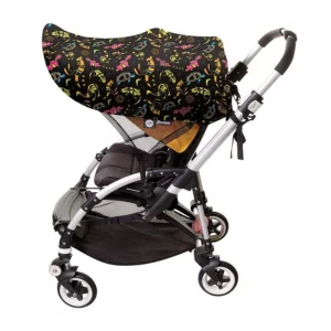 Dreambaby Strollerbuddy Extenda-Shade attached to buggy