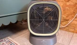 Dreamland eco fan heater on office floor
