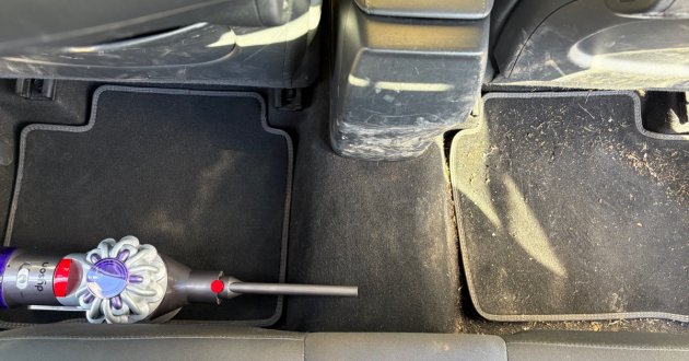 Dyson Car and Boat handheld vacuum cleaner back seat